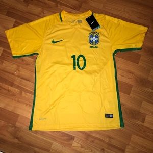 Brazil Nike Soccer Jersey ( NEYMAR 10 )